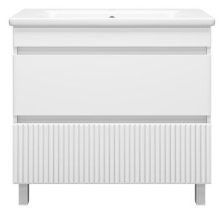 Напольная тумба под раковину Misty Мира 90см белый